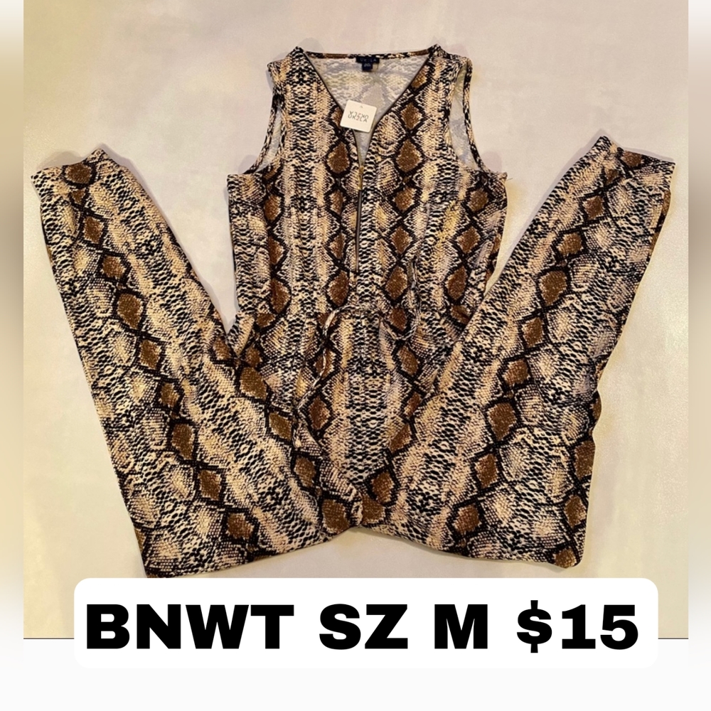 Animal print jumpsuit